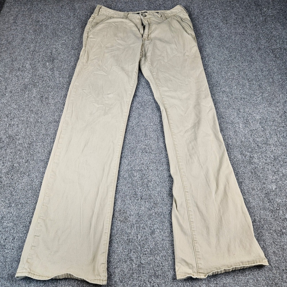 BKE Jake Mens Khaki Tan Regular Fit Straight Leg Chino‎ Pants 30x32